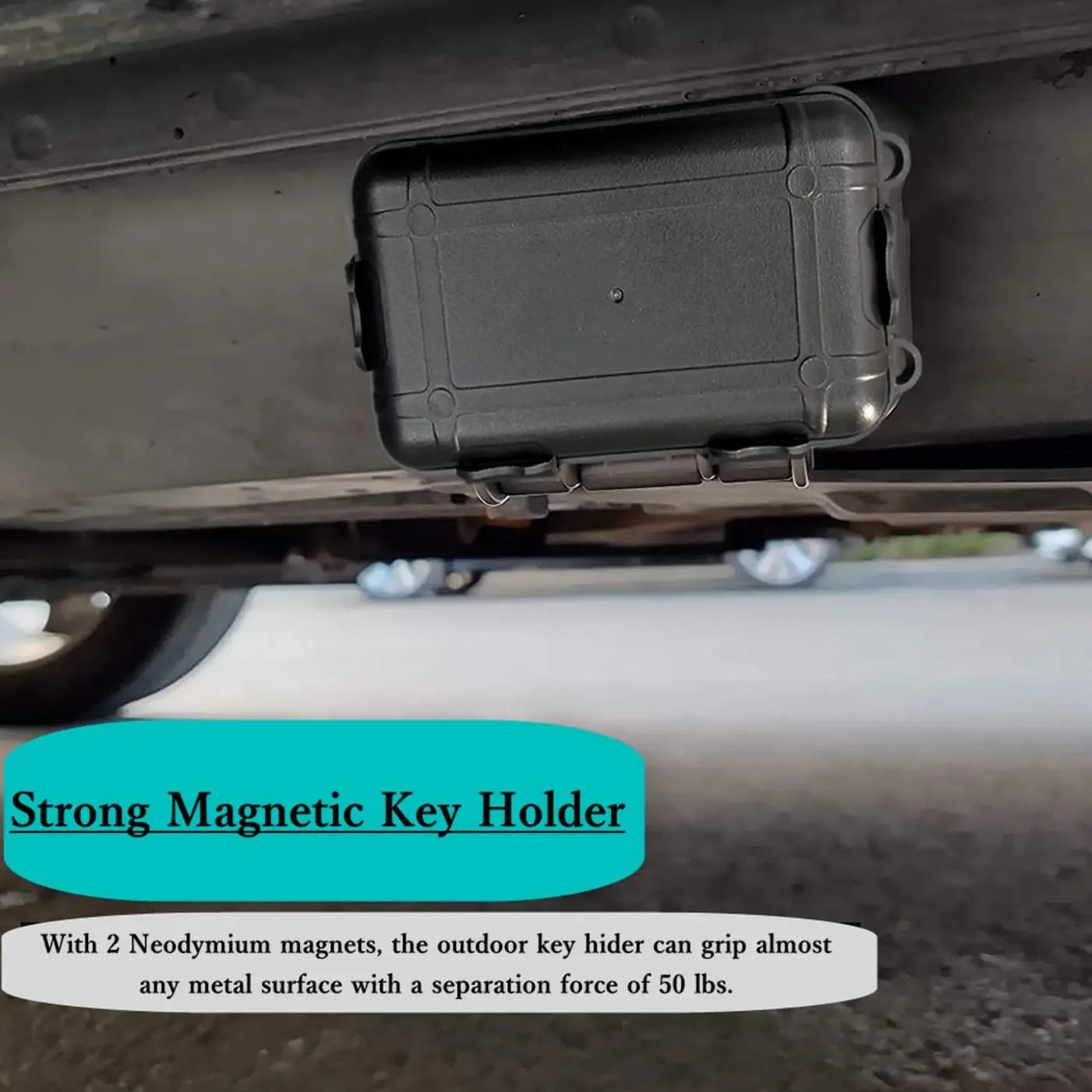 Caja Magnética Secreta para Coche | Impermeable | Llaves y GPS
