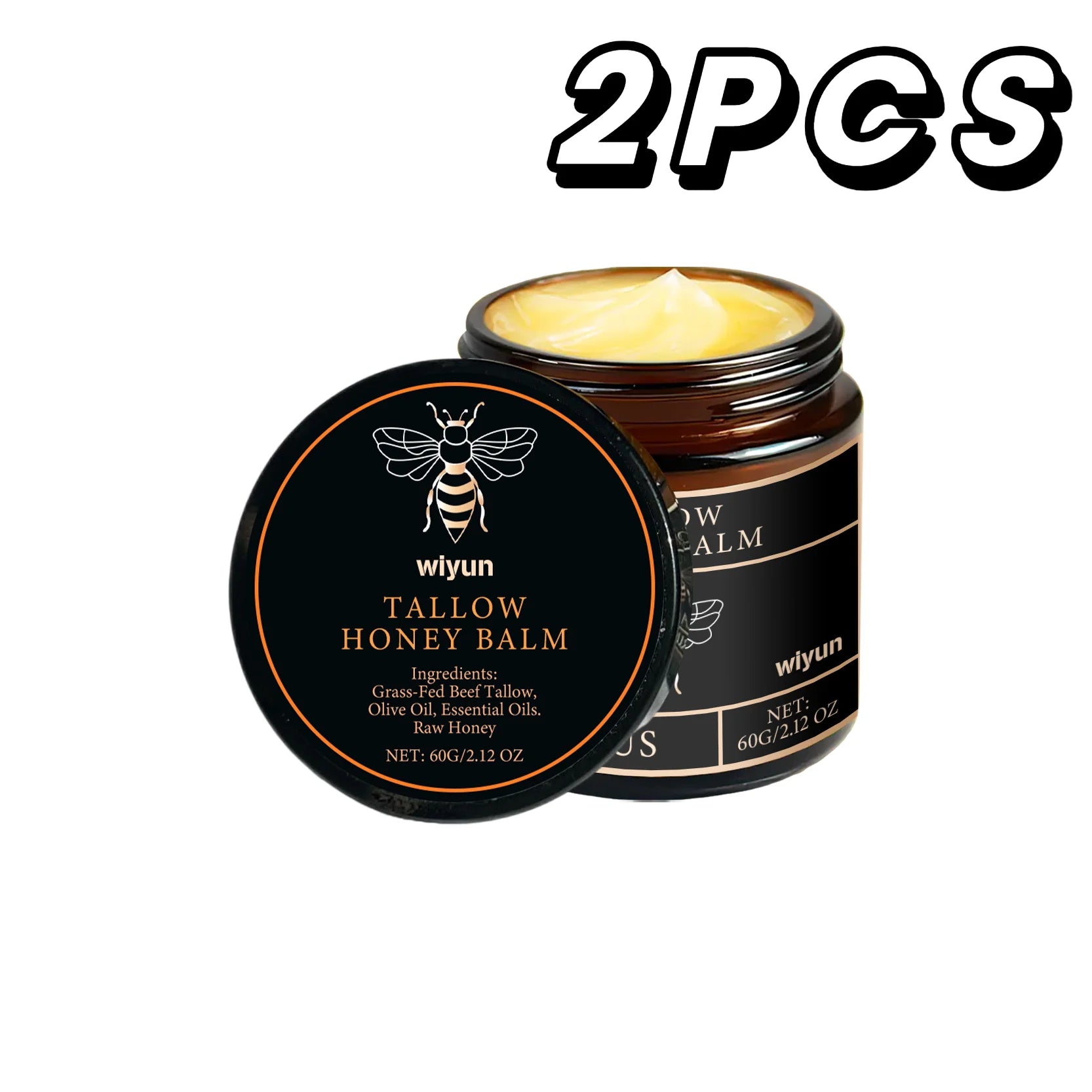 Crema Hidratante de Miel y Sebo | Reafirmante, Iluminadora y Antiedad para Cara y Cuerpo