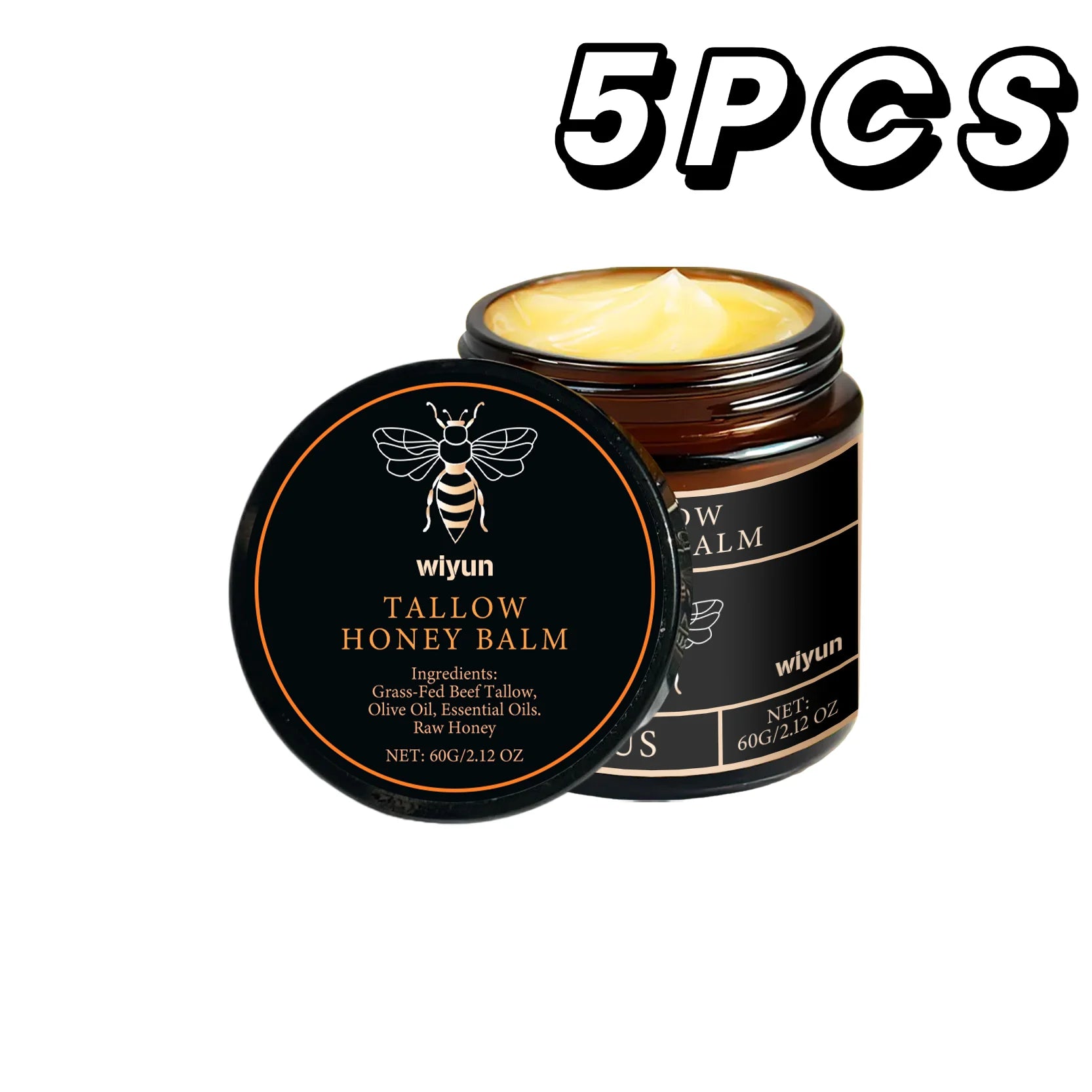 Crema Hidratante de Miel y Sebo | Reafirmante, Iluminadora y Antiedad para Cara y Cuerpo