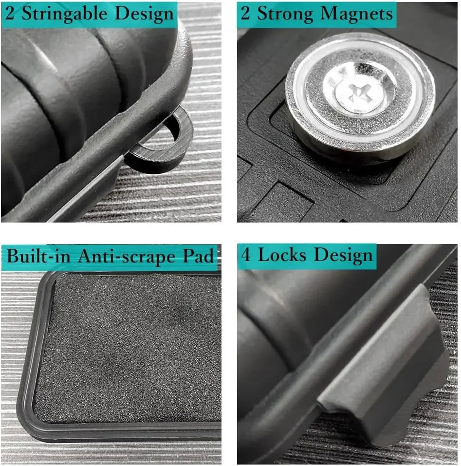 Caja Magnética Secreta para Coche | Impermeable | Llaves y GPS