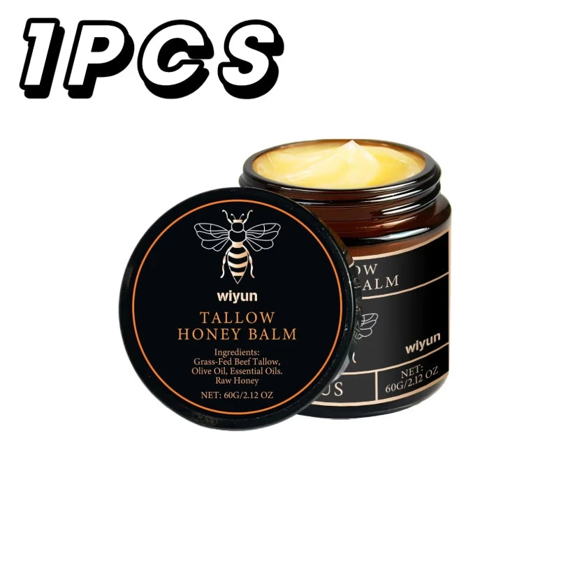 Crema Hidratante de Miel y Sebo | Reafirmante, Iluminadora y Antiedad para Cara y Cuerpo
