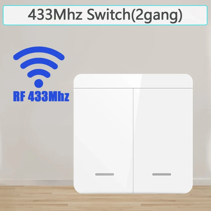 Interruptor de Luz Inalámbrico RF 433MHz | Control Remoto sin Cables | 110V-220V